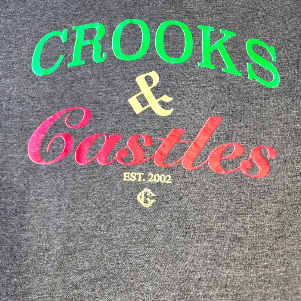 Crooks & Castles Gray T Shirt Sz L NWOT - Picture 2 of 2